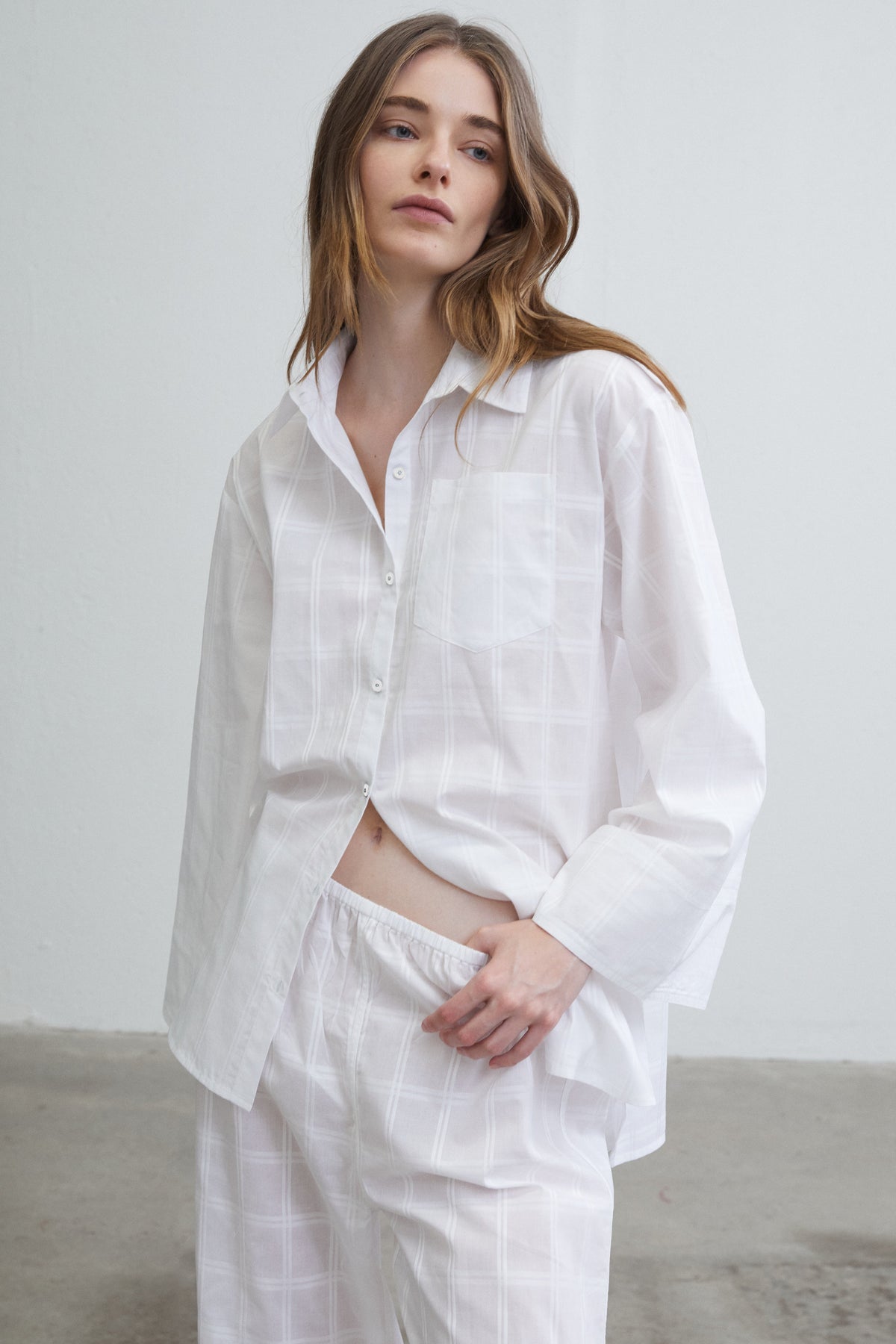 Des Sen / Long Sleep Set / Blanc