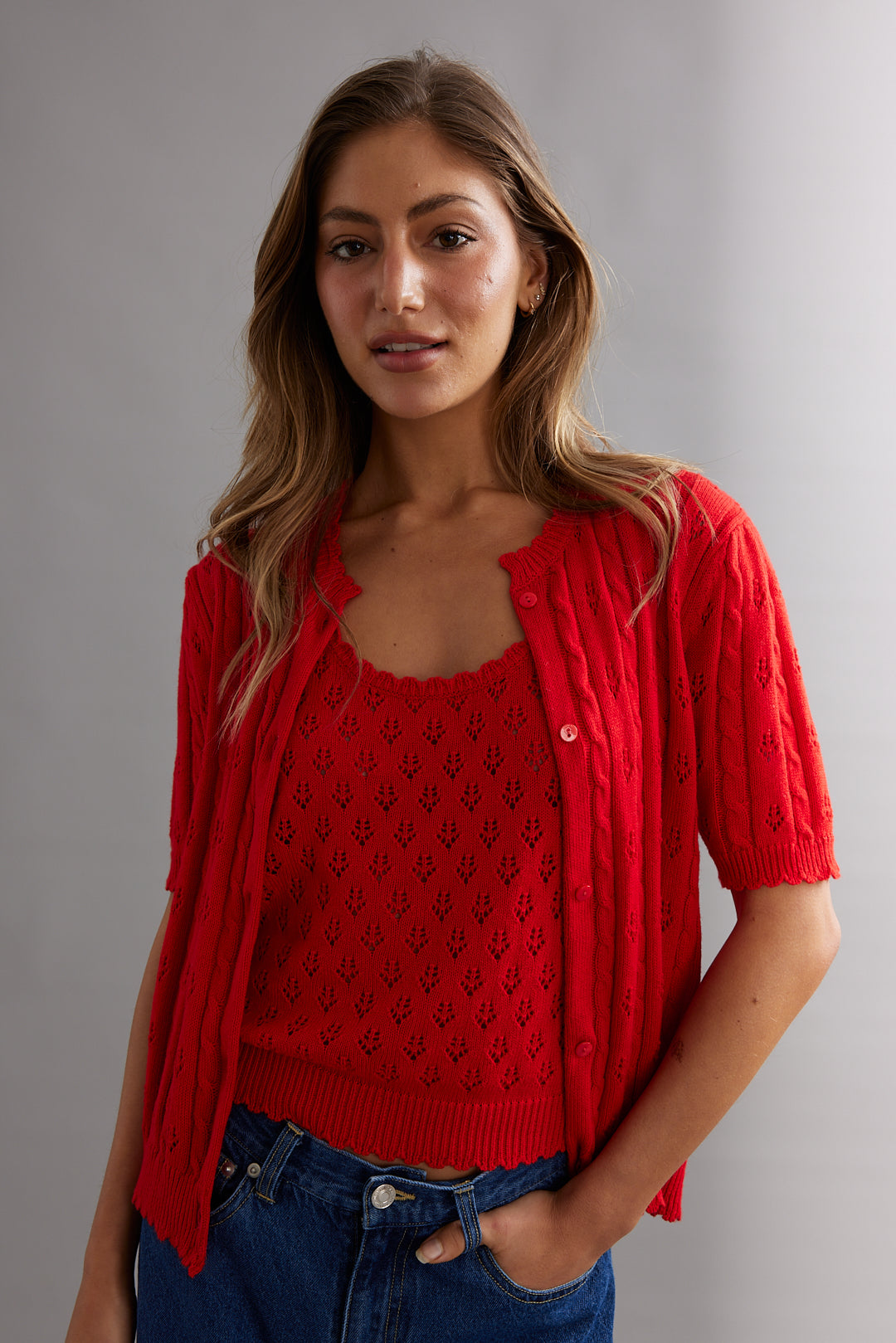 Lace Stitch Cardi