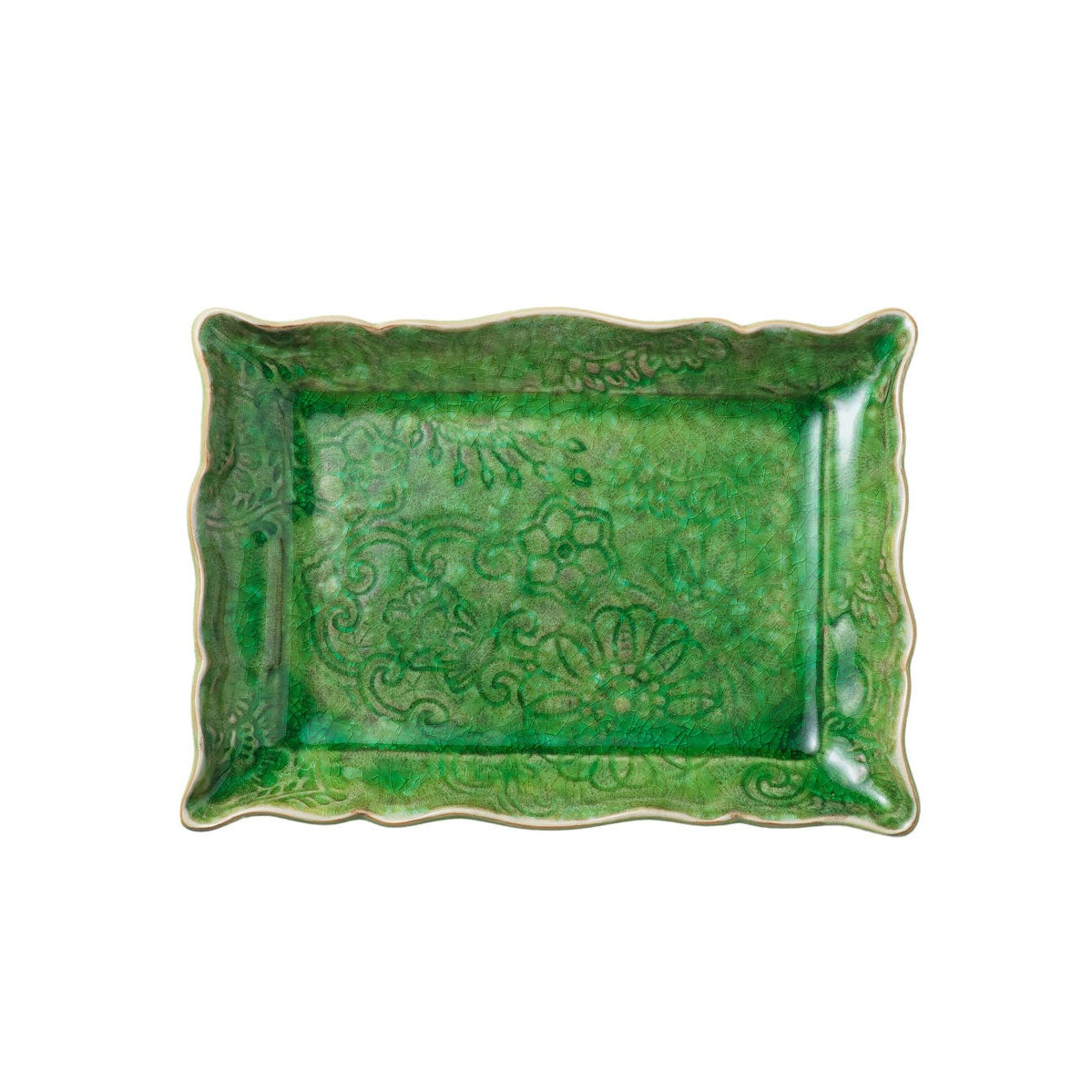 Sthal / Small Plate / Rectangle / Seaweed