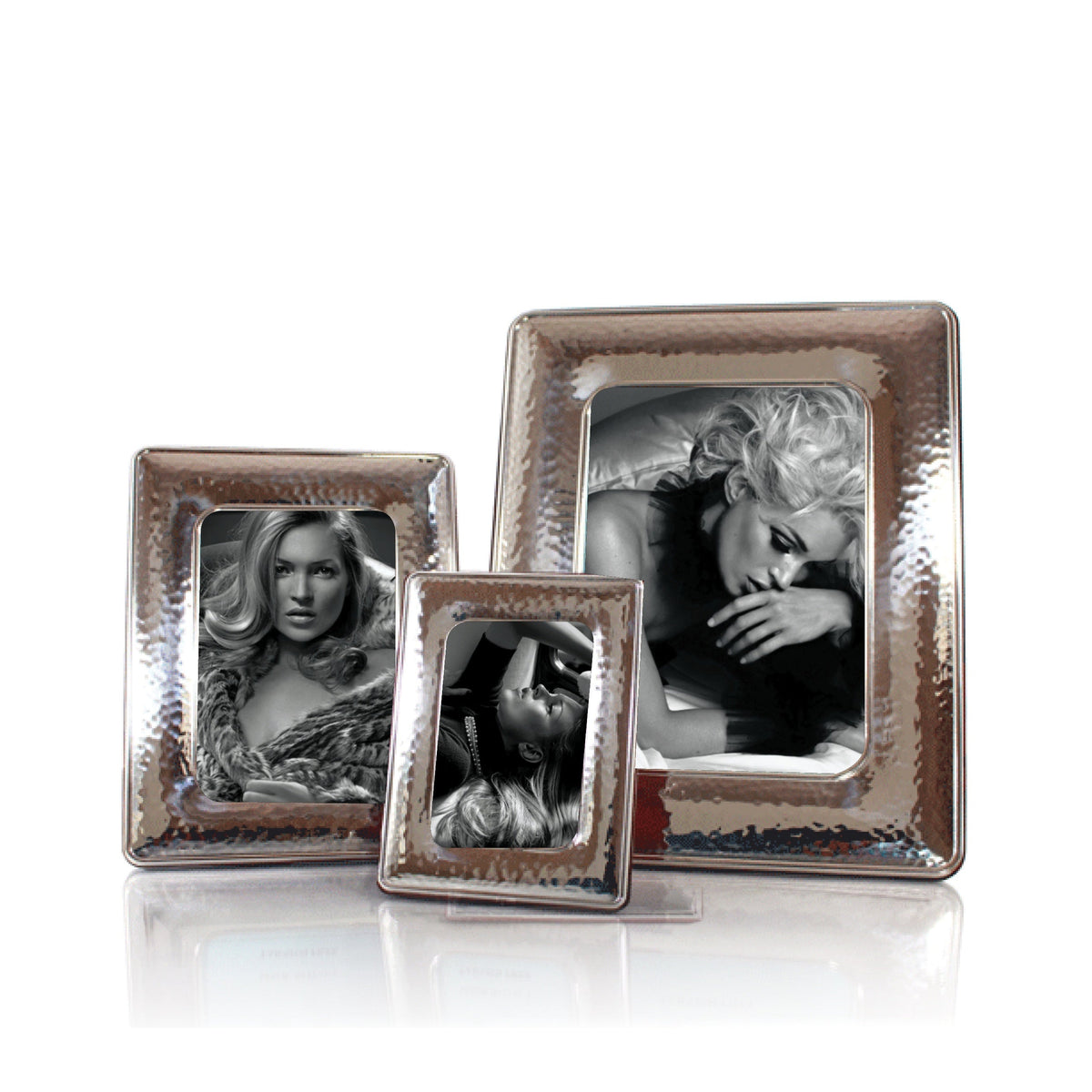 Bilaminato Silver Frame / Hammered