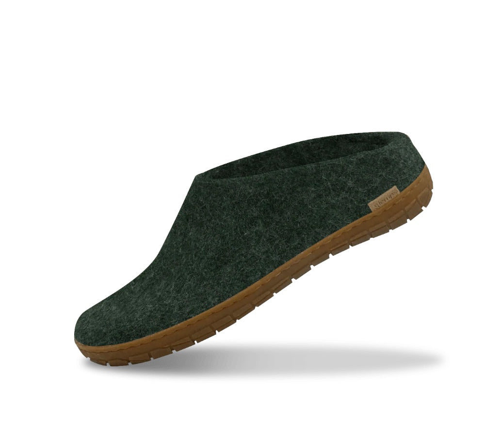 Glerups / Slip-on / Forest Green / Rubber Sole
