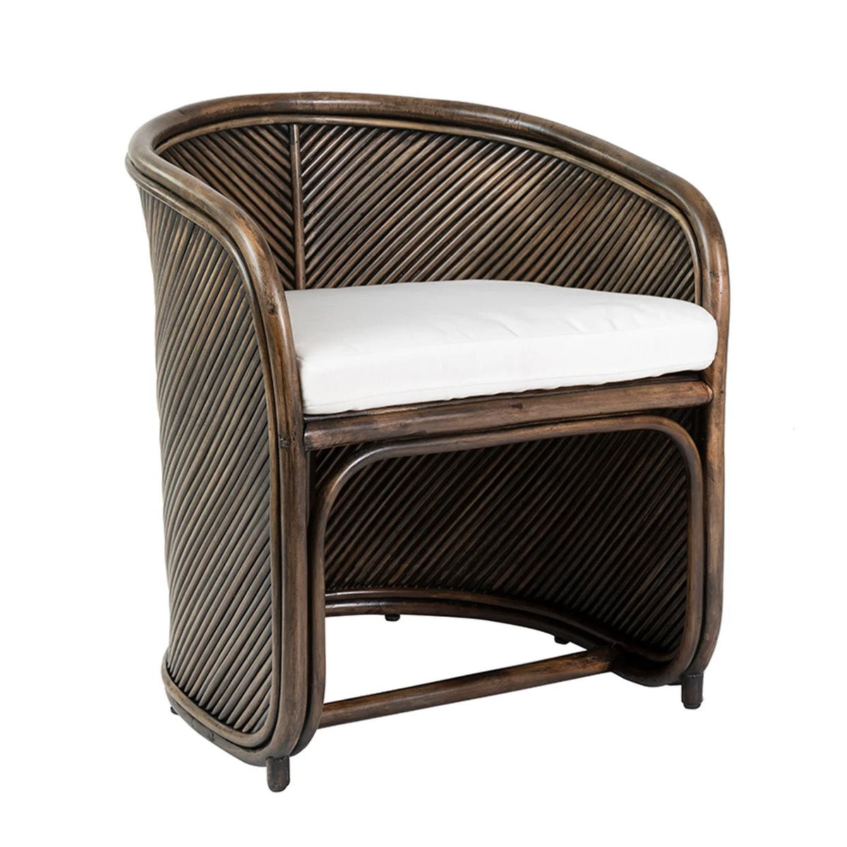 Bermuda Dining Chair / Walnut Rattan