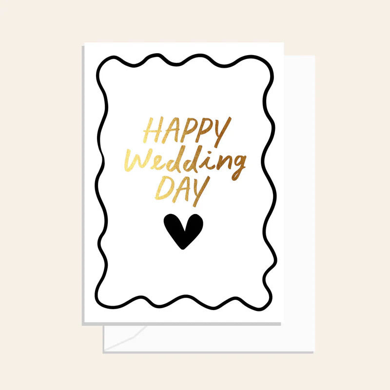 Elm / Greeting Card / Wavy Wedding Day