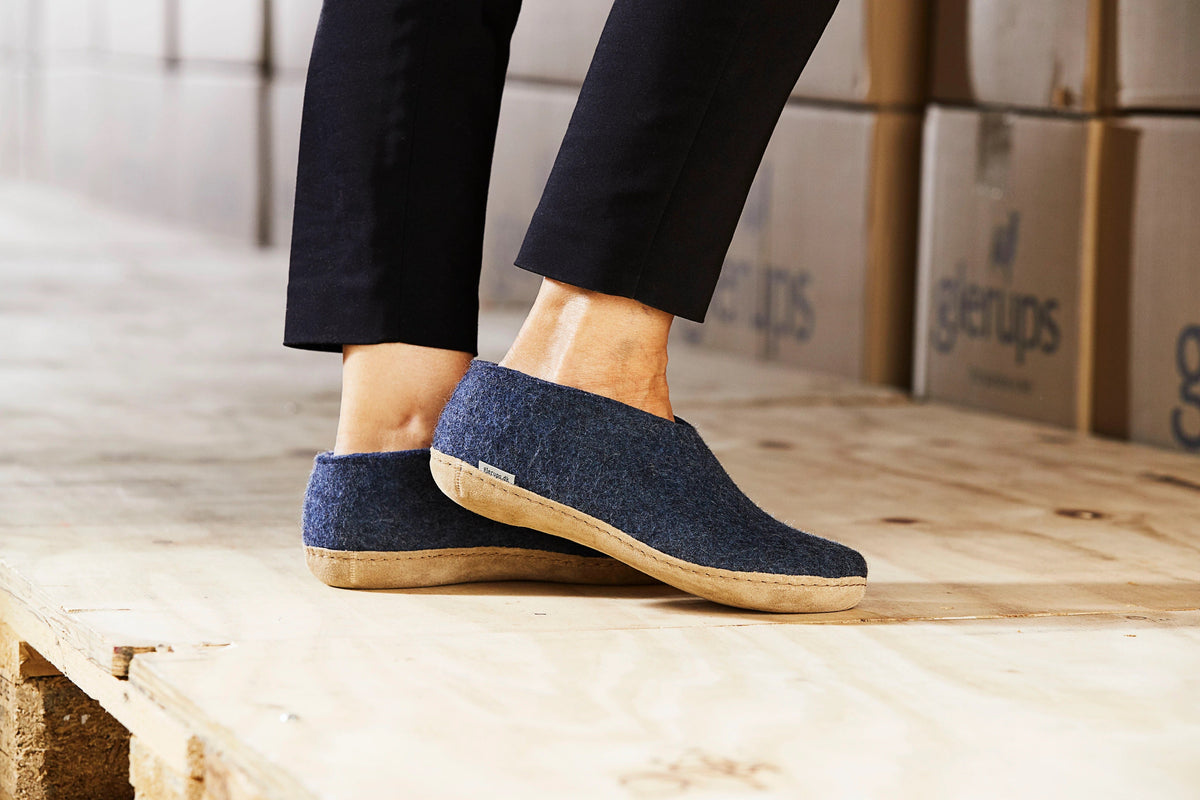 Glerups / Shoe / Denim / Leather Sole