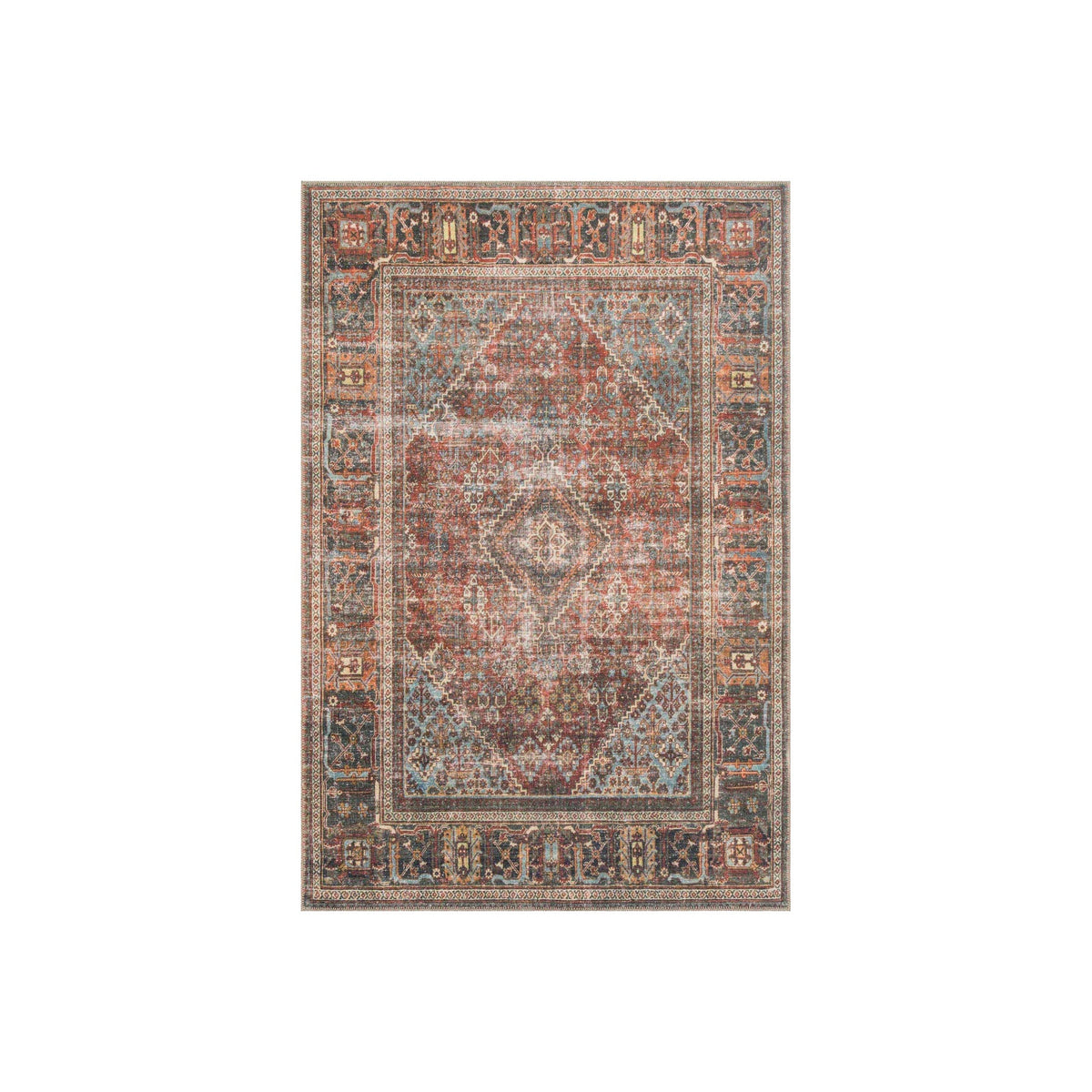 Loren Rug / Brick & Midnight
