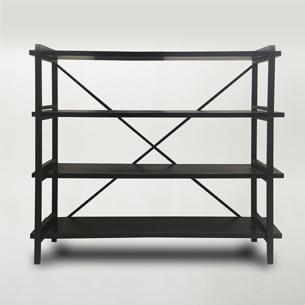 High Loft Shelving Unit / Blackwash