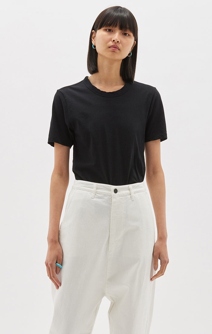 Bassike / Slim Heritage Short Sleeve T-Shirt / Black
