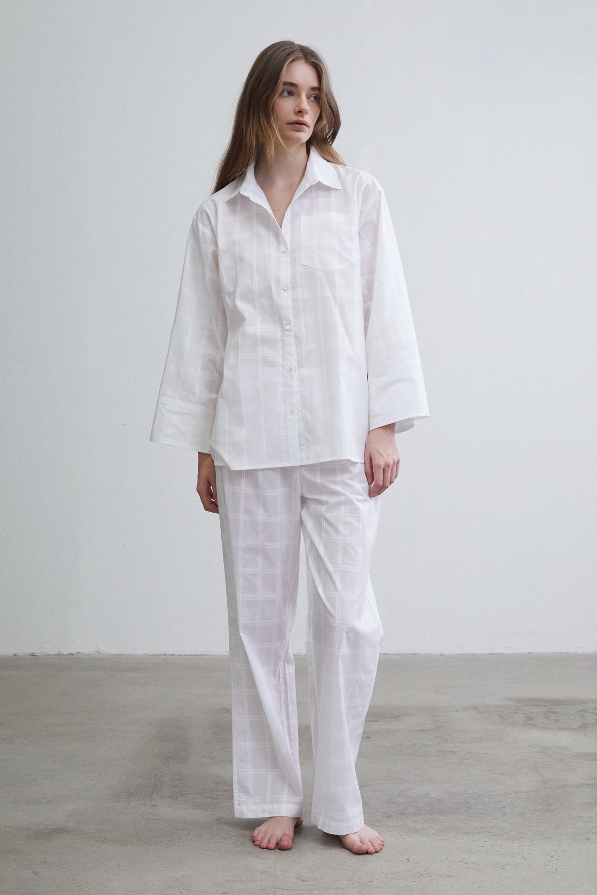 Des Sen / Long Sleep Set / Blanc
