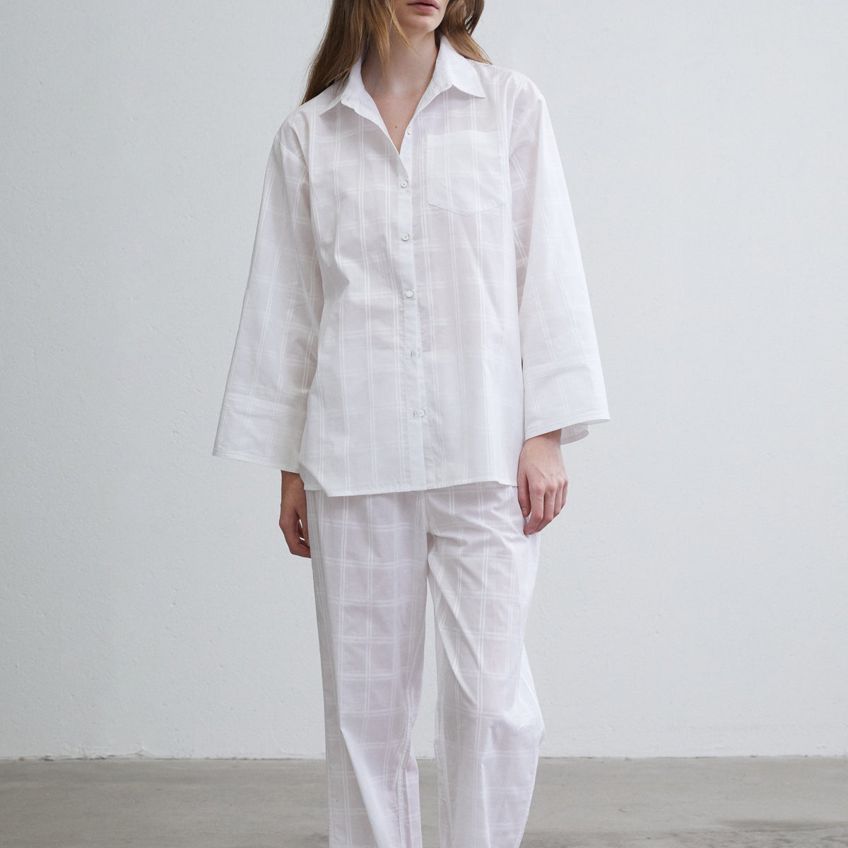 Des Sen / Long Sleep Set / Blanc