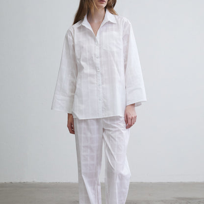 Des Sen / Long Sleep Set / Blanc