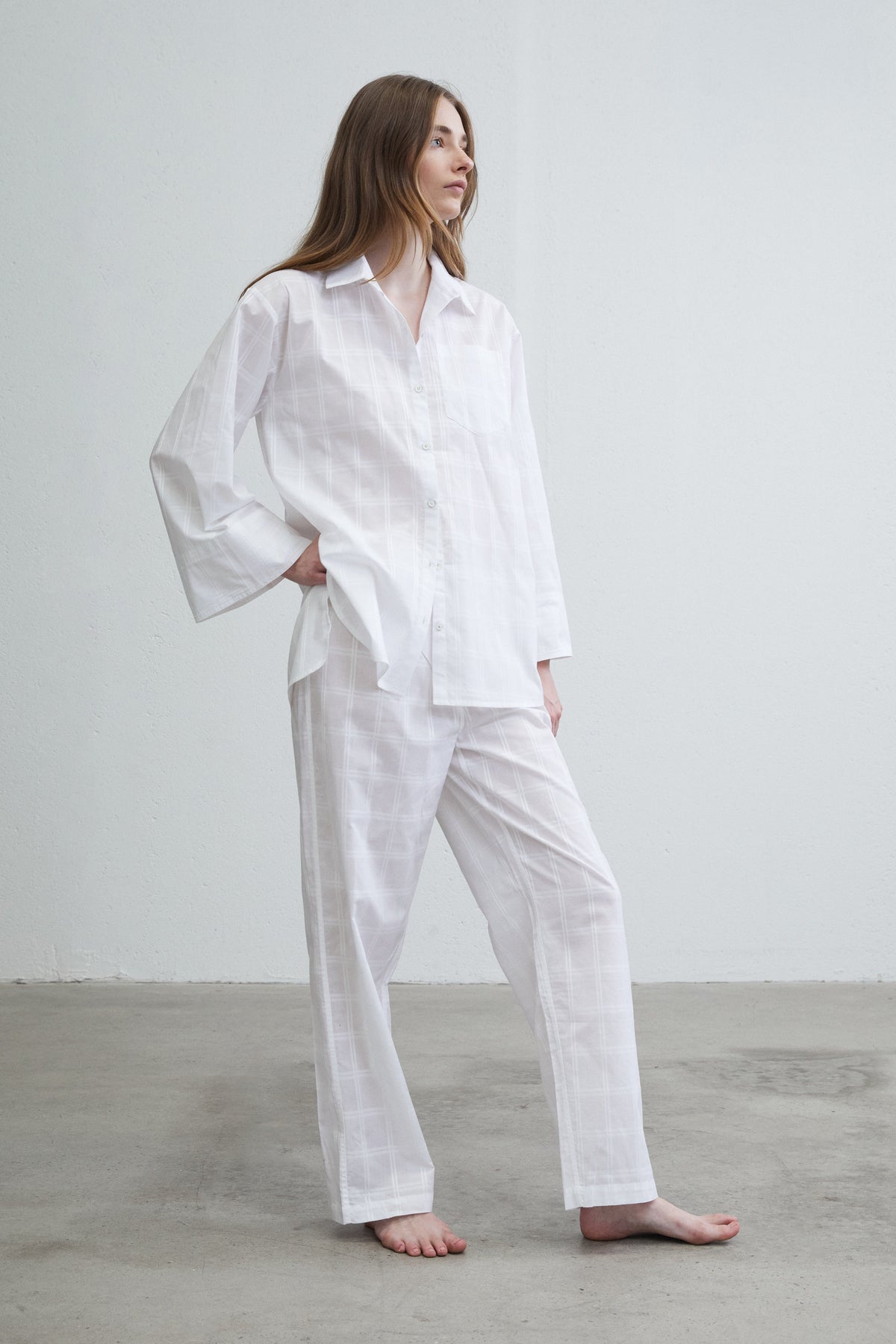 Des Sen / Long Sleep Set / Blanc