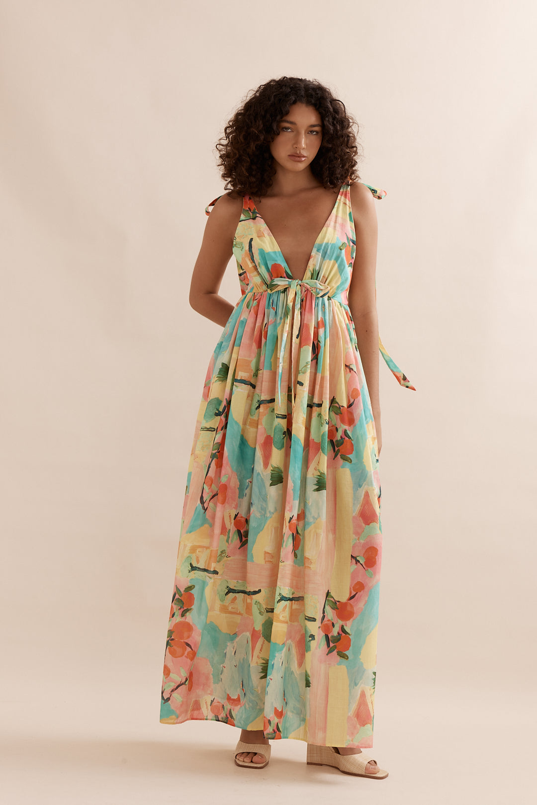 Maxi Tie Back Dress