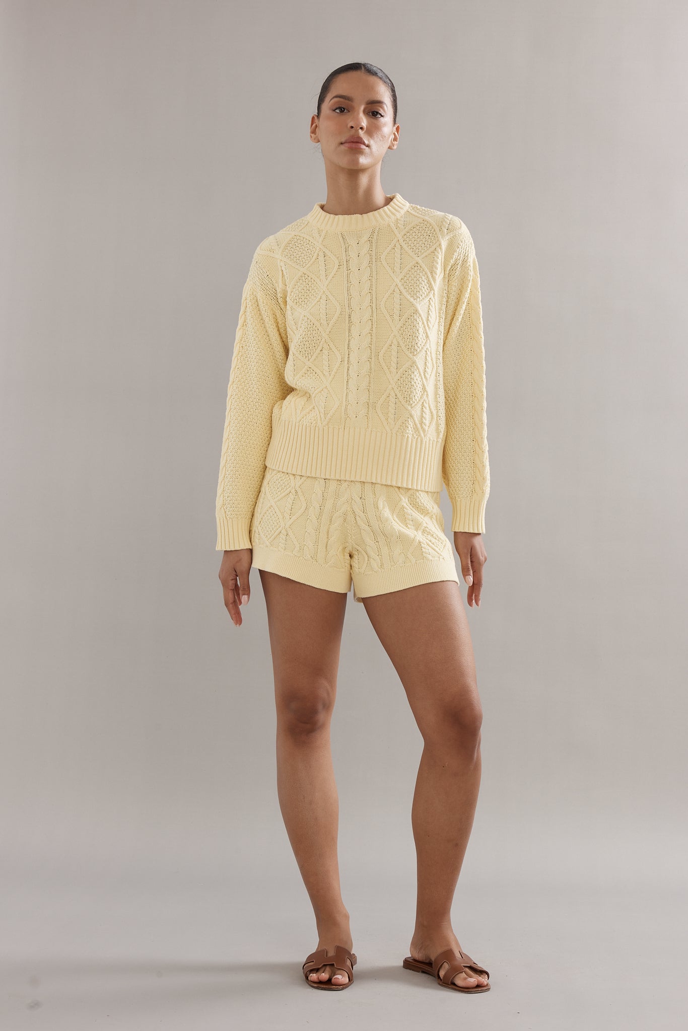 Cable Knit Shorts