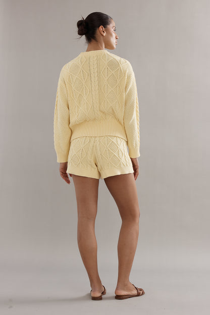 Cable Knit Shorts
