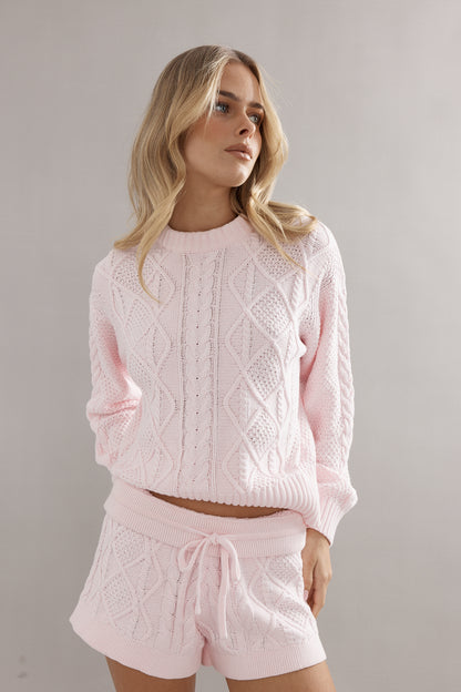 Cable Knit Shorts