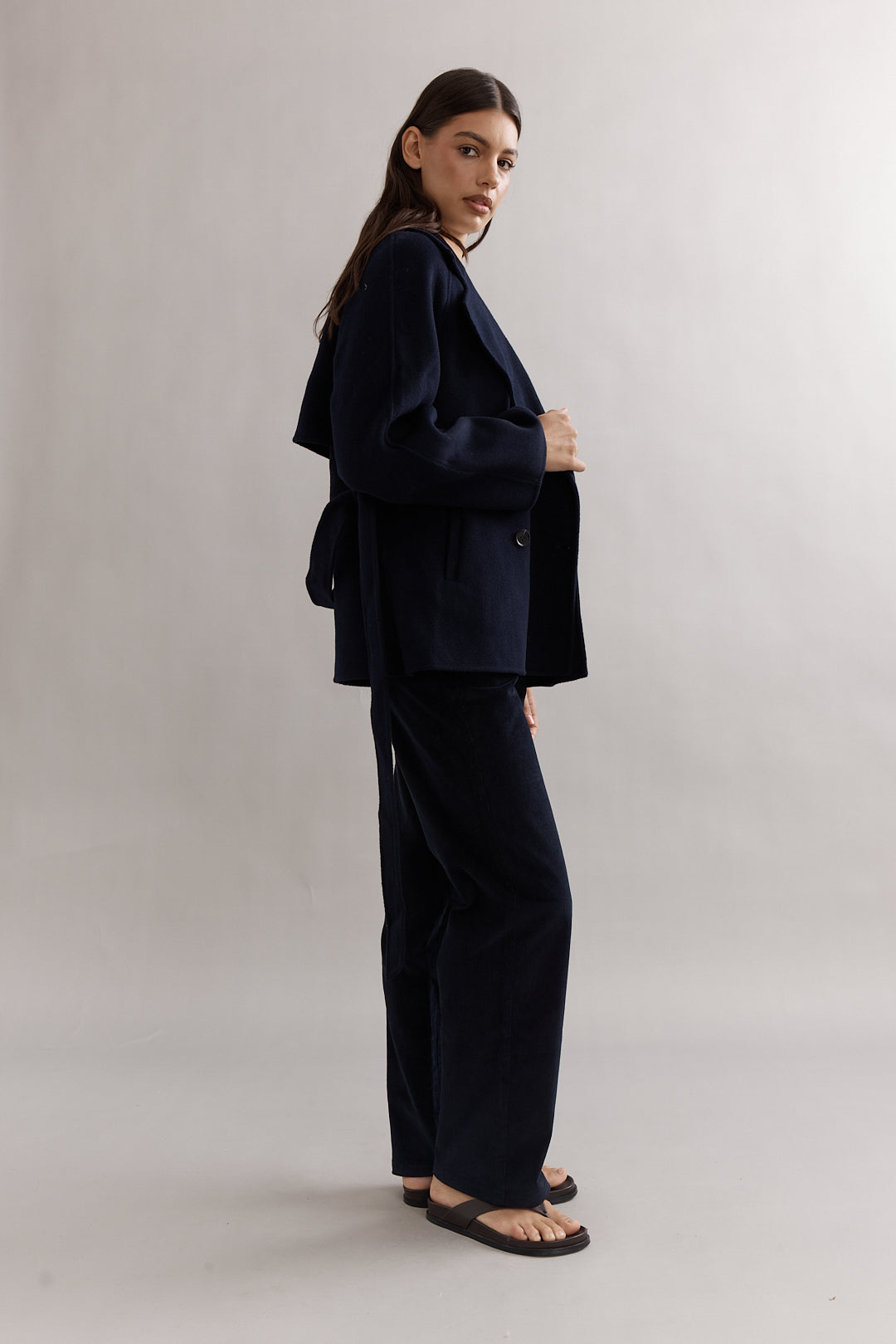 Teddy Cropped Trench
