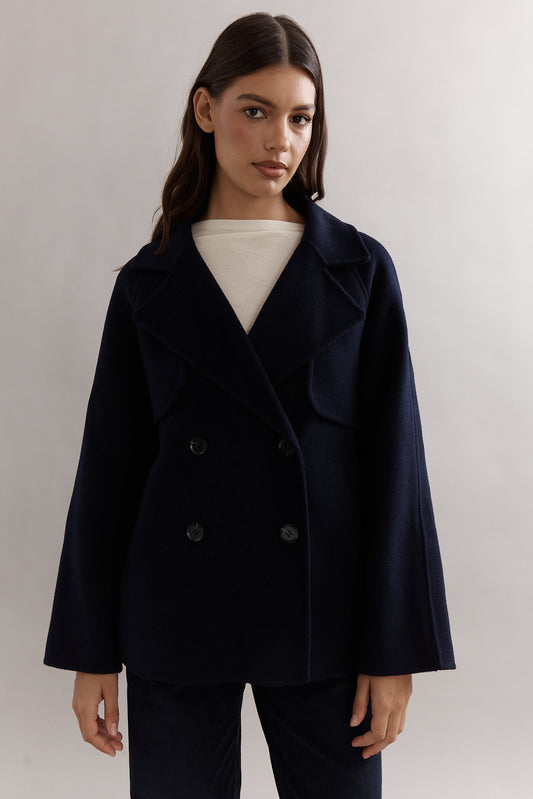 Teddy Cropped Trench