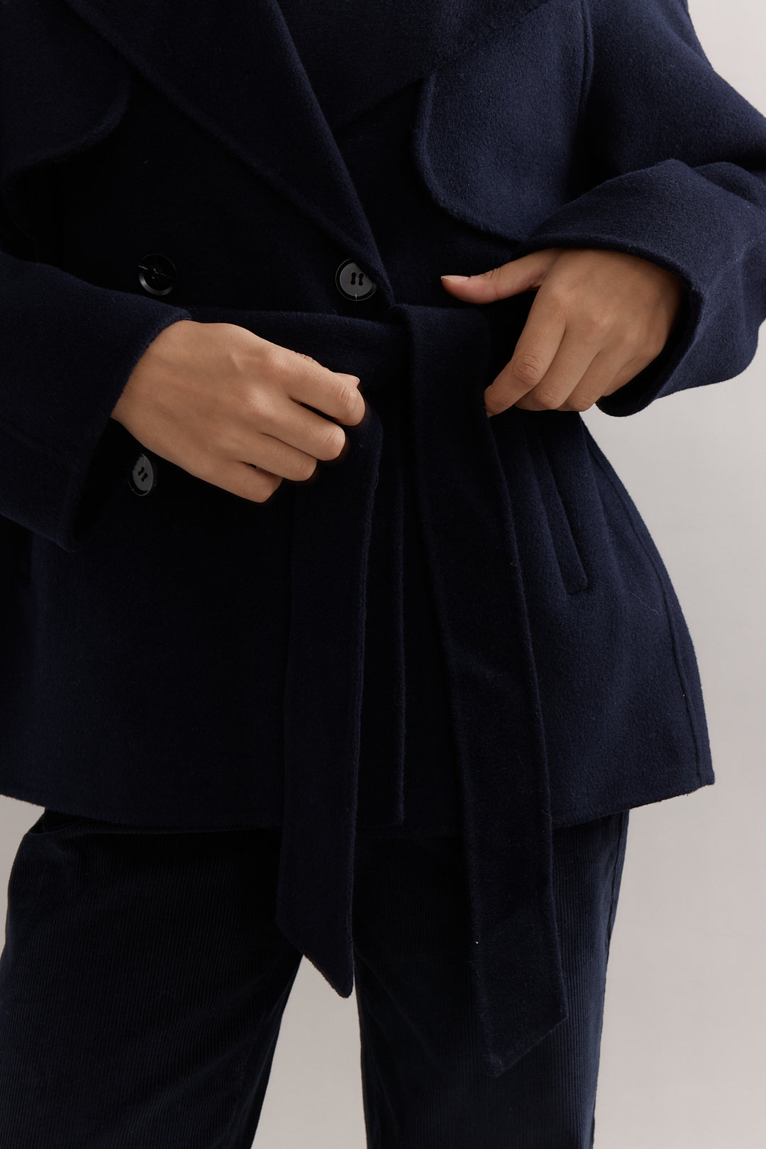 Teddy Cropped Trench
