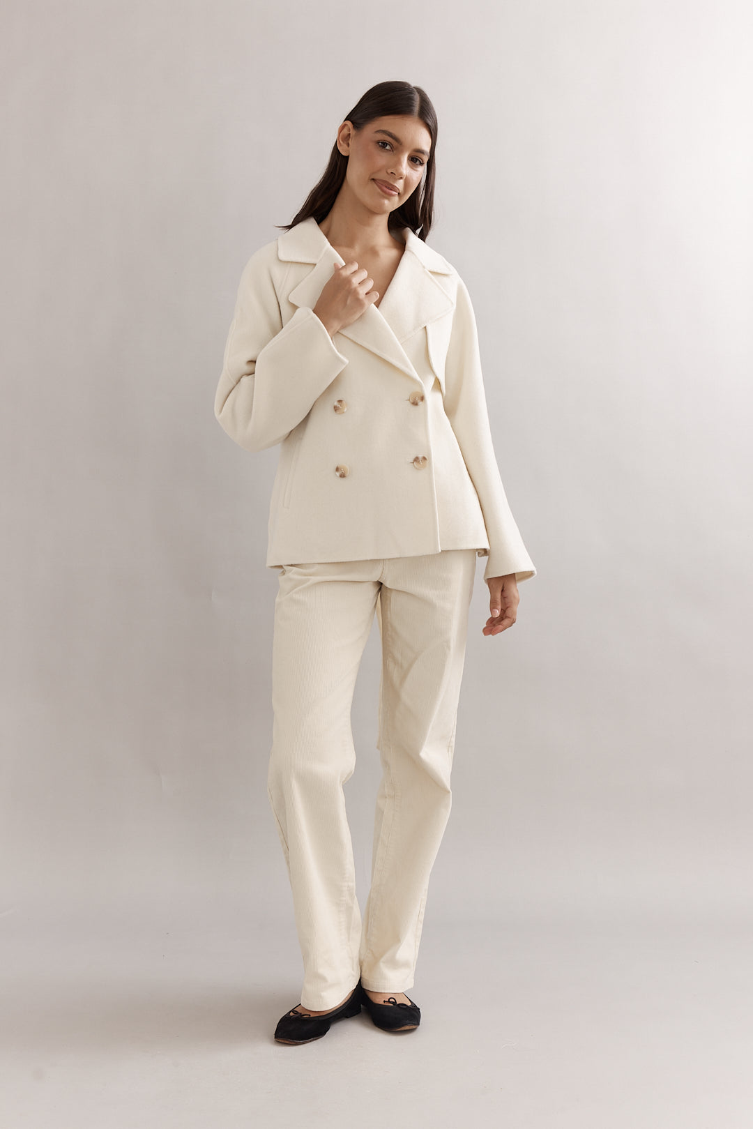 Teddy Cropped Trench