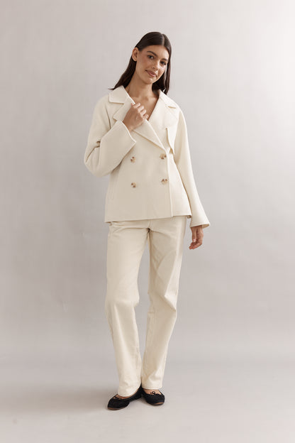 Teddy Cropped Trench