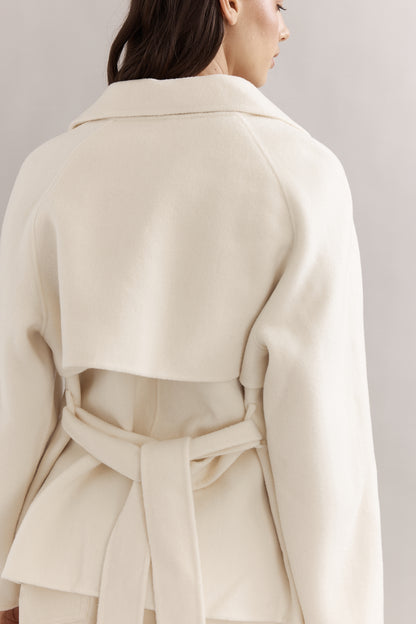 Teddy Cropped Trench