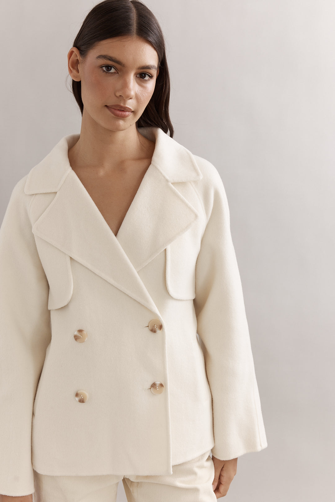 Teddy Cropped Trench