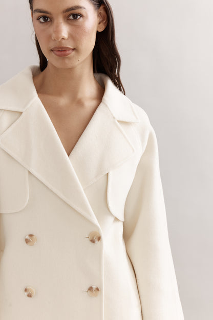 Teddy Cropped Trench