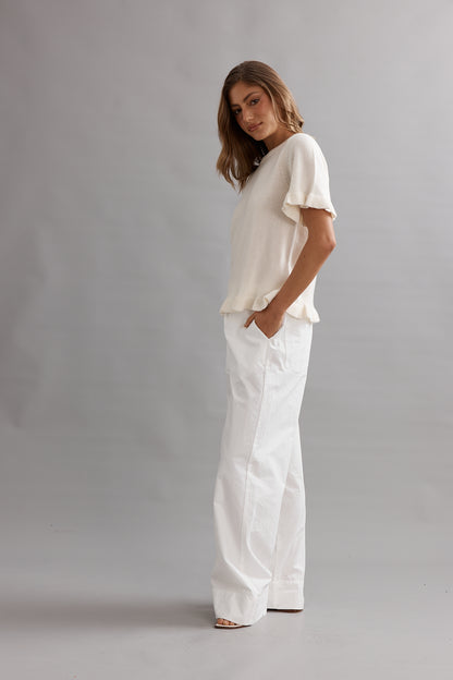 Frilly Knit Tee