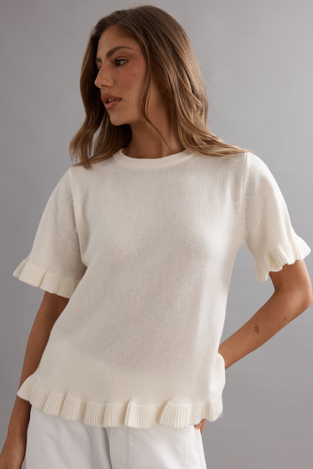 Frilly Knit Tee