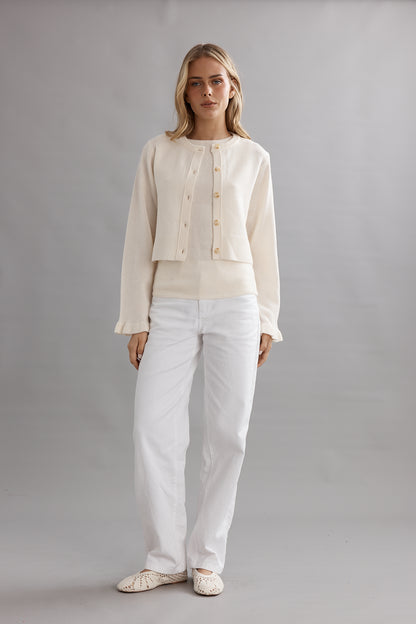 Frilly Crop Cardi