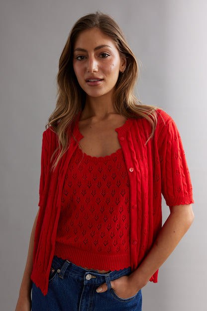 Lace Stitch Cardi
