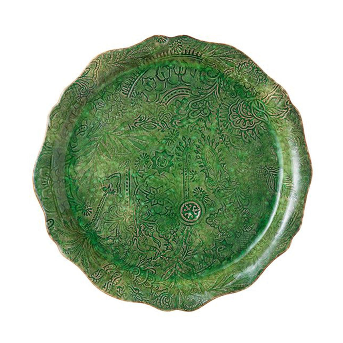 Sthal / Round Serving Plate / Seaweed