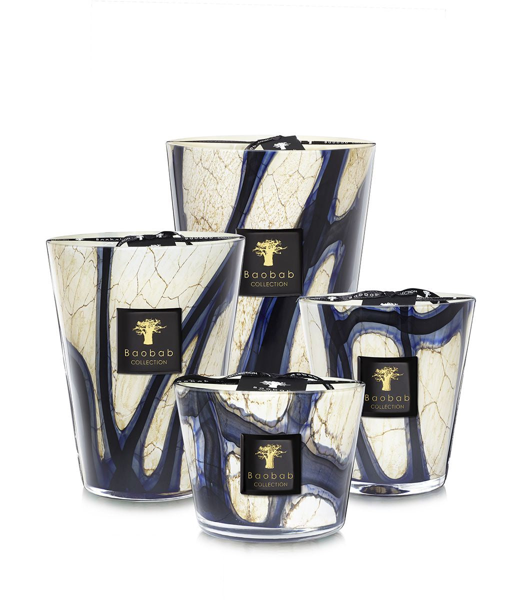 Baobab Candle / Stones / Lazuli