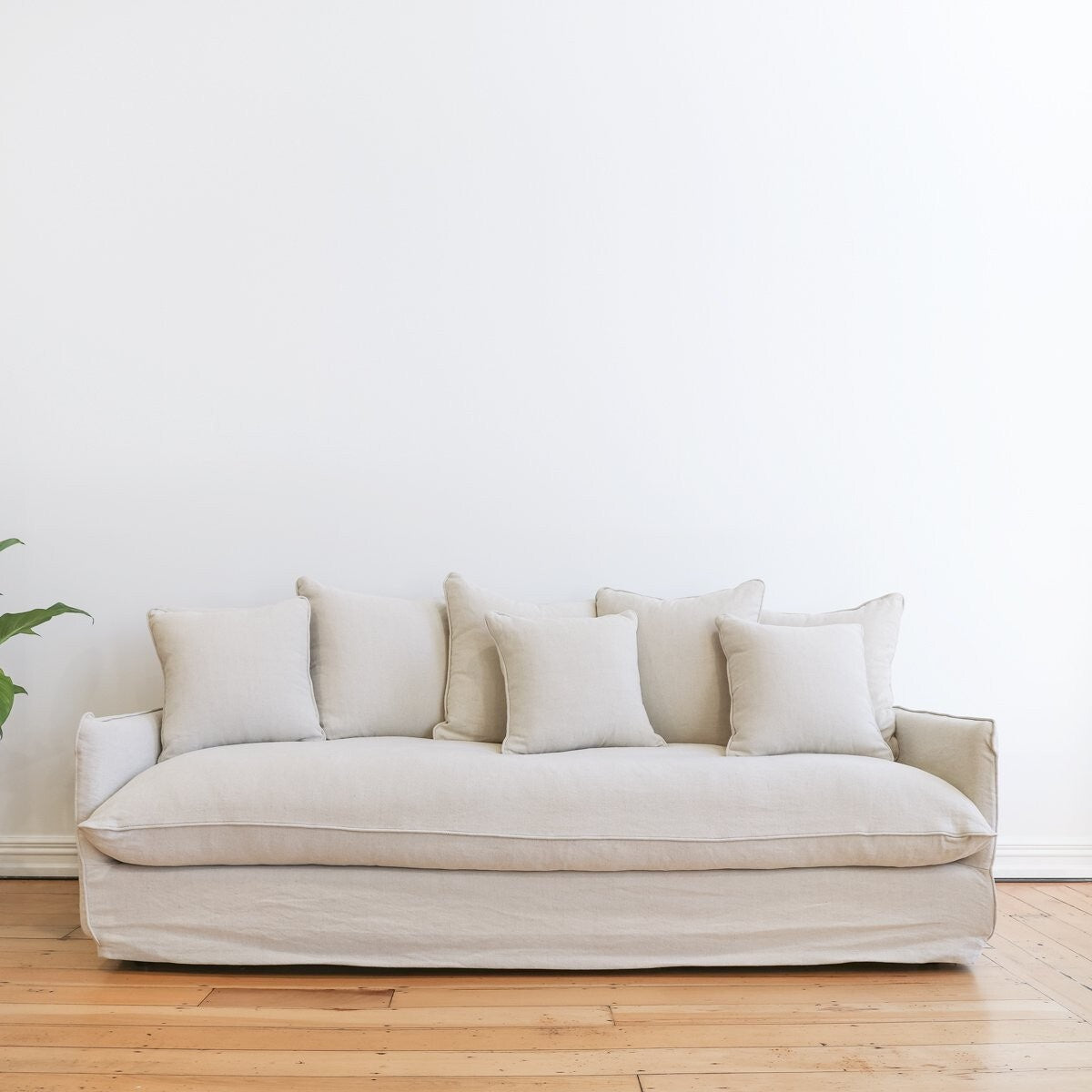 Slip Cover 3 Seater Sofa / Oatmeal
