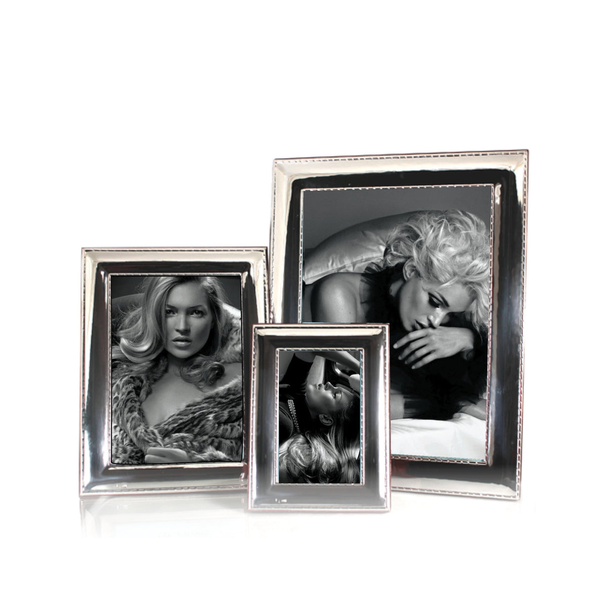 Bilaminato Silver Frame / Beaded