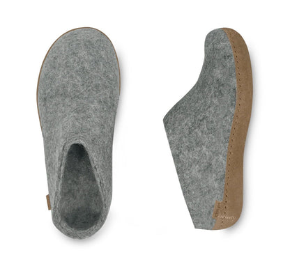 Glerups  / Slip-on / Grey / Leather Sole