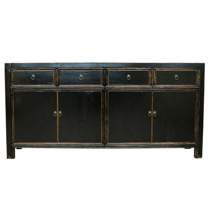 Oriental 4 Door Sideboard / Vintage Black