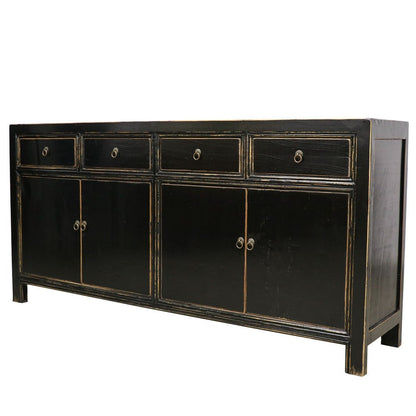 Oriental 4 Door Sideboard / Vintage Black