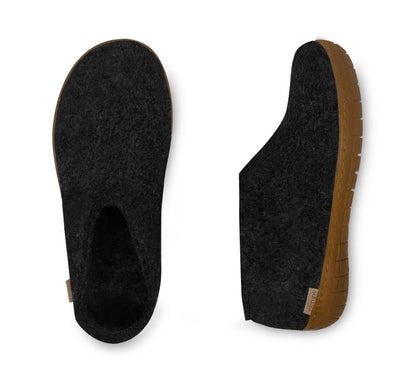 Glerups / Shoe / Charcoal / Rubber Sole
