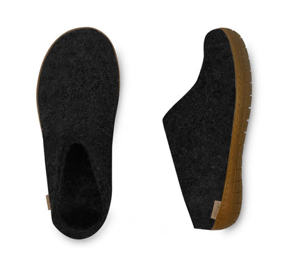 Glerups /  Slip-on  / Charcoal / Rubber Sole