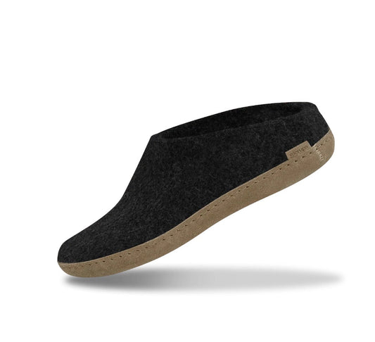 Glerups / Slip-on / Charcoal / Leather Sole