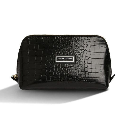 Otis Batterbee / Make Up Bag / Large / Black Croc