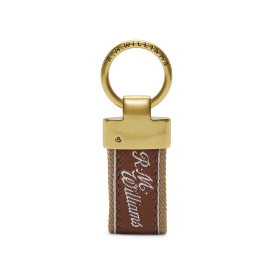 RM Williams / Clarendon Key Fob Keyring / Chestnut