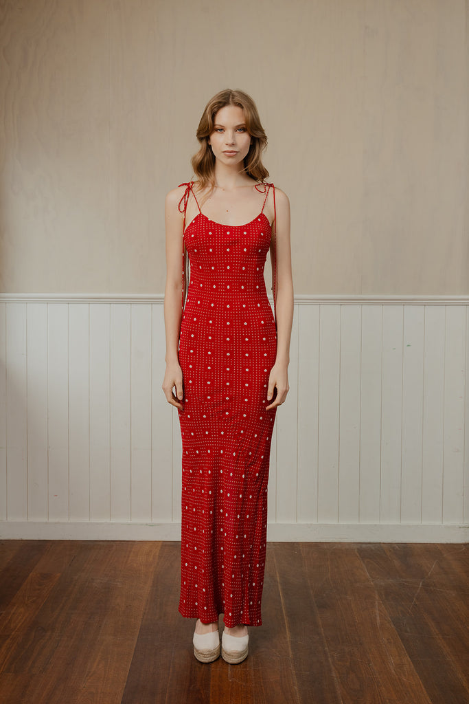 Camille Dress - Cherry Floral