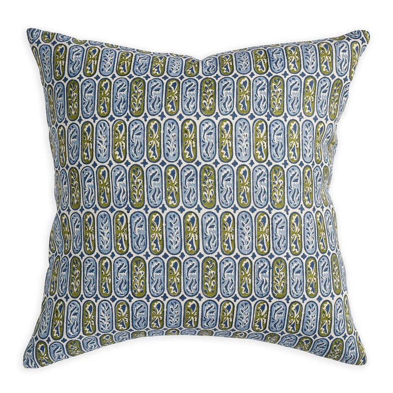 Walter G / Carezza Cushion / Moss Azure