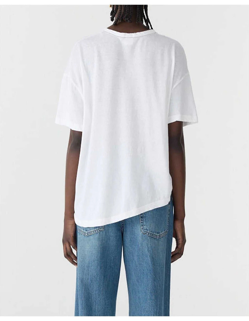 Bassike / Curved Hem Heritage T-Shirt / White