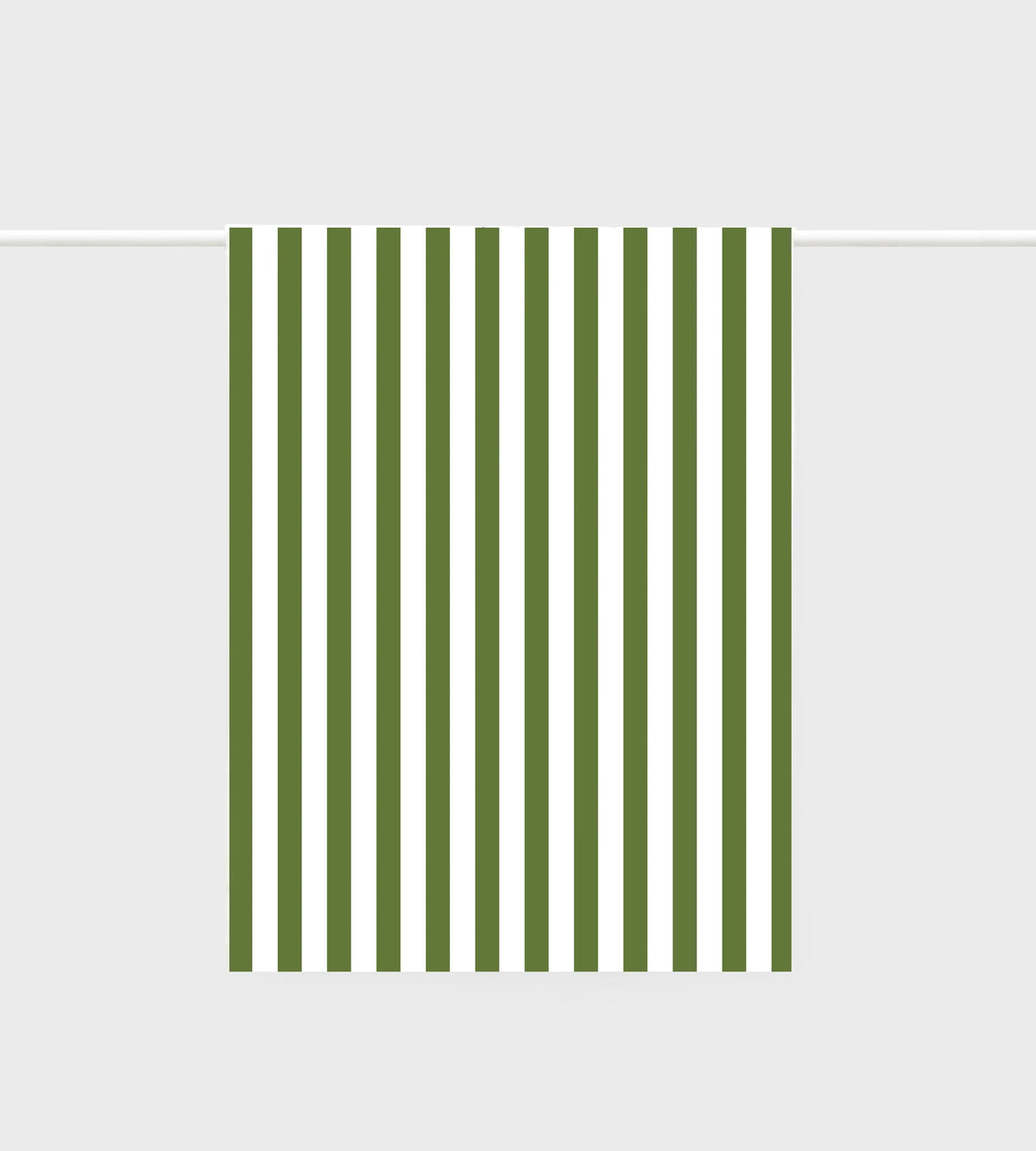 Linen Tea Towel / Olive Stripe