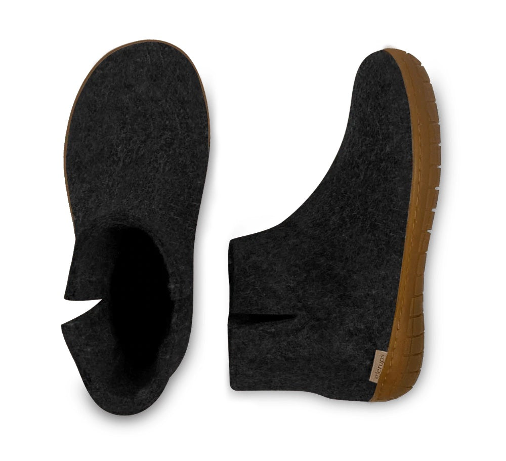 Glerups / Boot / Charcoal / Rubber Sole