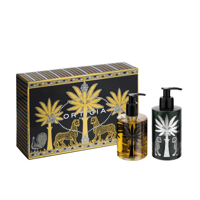 Ortigia / Ambra Nera / Liquid Soap + Body Cream Gift Set