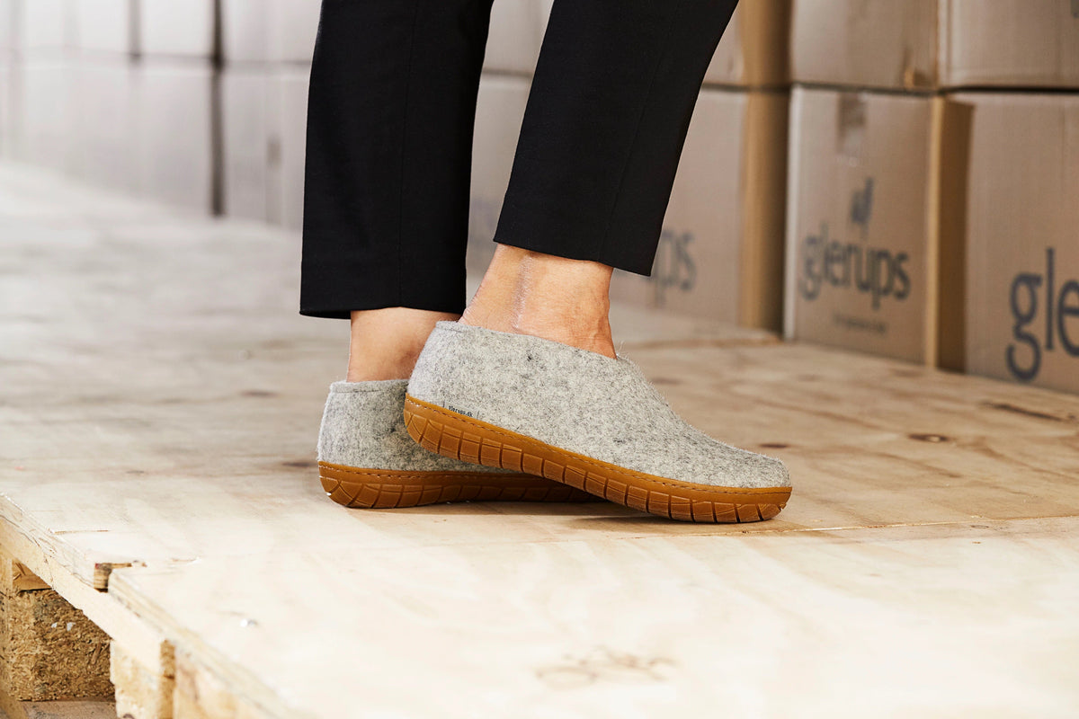 Glerups / Shoe / Grey / Rubber Sole